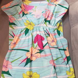 Tropical Swim cover up  Girls Size 5t  Multicolor